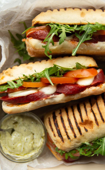 Chipirones sandwich with chorizo mayo